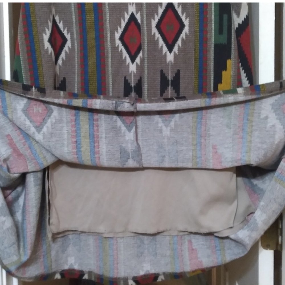 Women's Aztec Tribal Boho Maxi Skirt Sz XL compared to Anthropologie - Picture 4 of 5